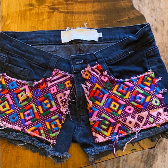 RARE Jens Pirate Booty denim shorts 25 Vintage - Picture 4 of 5